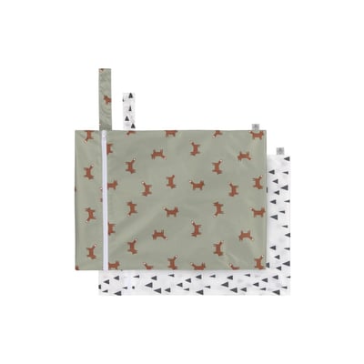 Lot de 2 sacs à couches imperméables LASSIG
