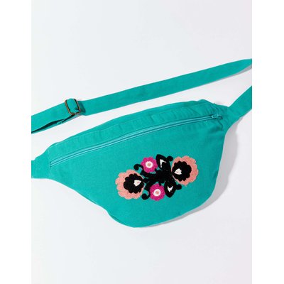 Sac banane coton uni brodé MALOU LA FIANCÉE