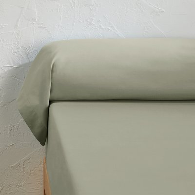Scenario Plain 100% Organic Cotton Percale 200 Thread Count Bolster Pillowcase LA REDOUTE INTERIEURS