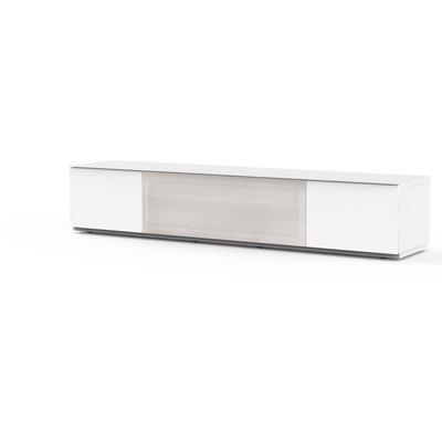 Meuble TV Studio STA 200 Blanc-Gris Porte Textile SONOROUS
