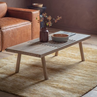 Bharhut Japandi Slatted Coffee Table SO'HOME