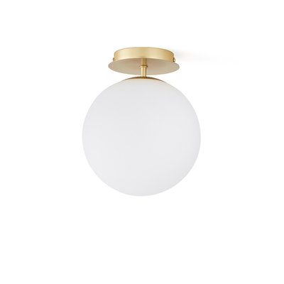 Moricio Brass and Opaline Glass Ceiling Light LA REDOUTE INTERIEURS