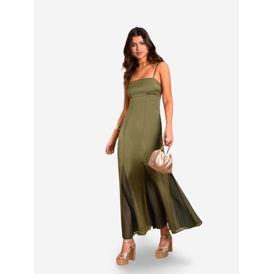 Robe midi coupe empire avec bretelles THE-ARE