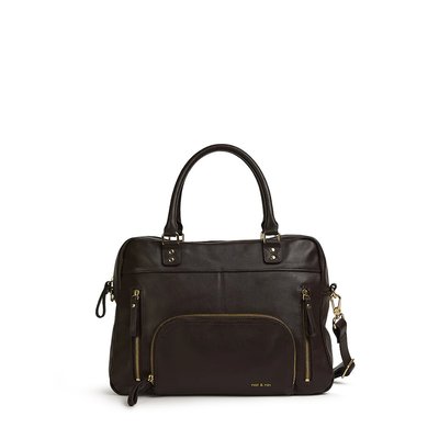 Ledertasche MACY, diverse Fächer und Reissverschluss NAT & NIN