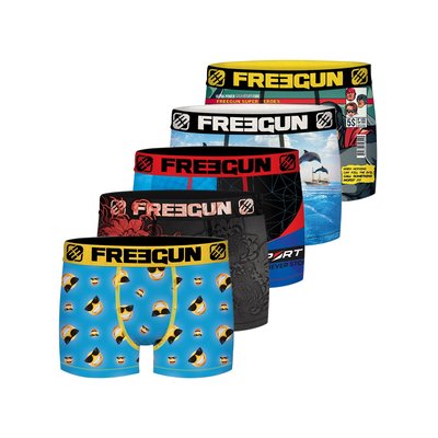 Lot de 5 Boxers surprise microfibre FREEGUN