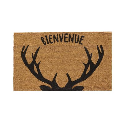 Paillasson coco intérieur extérieur 75 x 45 cm Bois de cerfs bienvenue AUBRY GASPARD