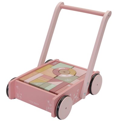 Chariot de marche avec blocs de construction LITTLE DUTCH