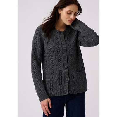 Gilet-veste torsadé 100% laine DAMART