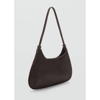 Sac porté épaule cuir imitation fourrure MANGO