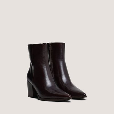 Botins de biqueira pontiaguda, em pele, PRIDE JONAK
