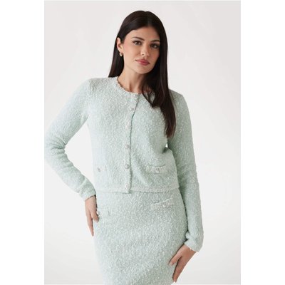 Pull Cardigan Bouclé Chiné GUESS