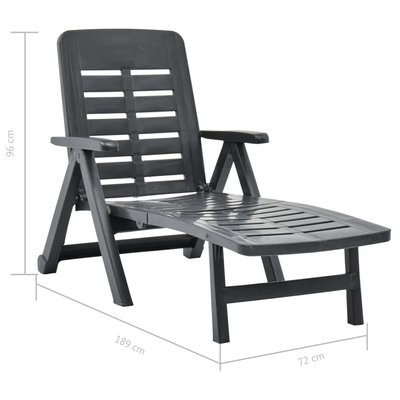 Chaise longue pliable unie HOME MAISON