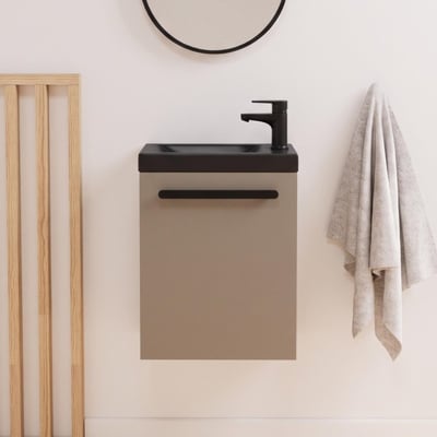 Meuble lave-mains suspendu avec poignée porte serviette NEVADA MOB IN