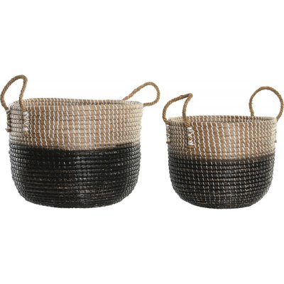Panier en paille tressé (lot de 2), Balines RECOLLECTION