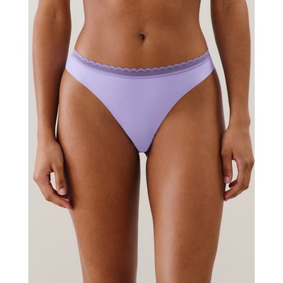 Tanga en microfibre et dentelle violet NEW BARAKIZ UNDIZ