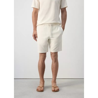 Bermuda en mélange de coton texturé cordon MANGO MAN