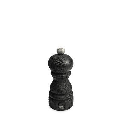 Moulin à sel manuel en bois upcyclé, noir, 12 cm - 5in Paris Nature Black PEUGEOT