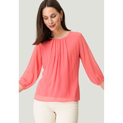 Blouse avec manche transparente top