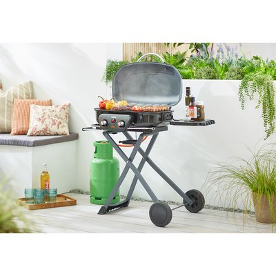Tourer Two Burner Gas BBQ - Grey - T978522 TOWER