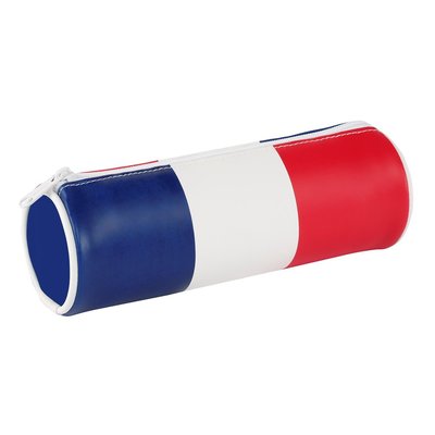 Trousse scolaire France avec drapeau Français - Matière soft - Fermeture zippée VIQUEL
