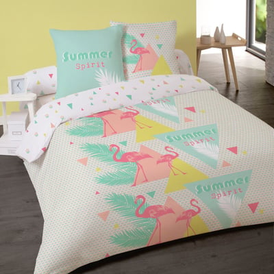 Housse de couette 240x220 ALICE + 2 taies 100% coton DECORATIE