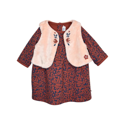 Ensemble robe manches longues gilet sans manches peggie SUCRE D'ORGE