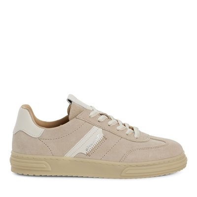 Baskets en cuir, semelle miel TAMARIS