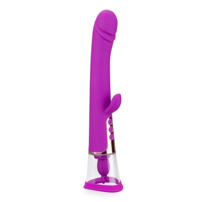 Vibromasseur puissant rabbit avec pompe à vagin Fine LOVE AND VIBES