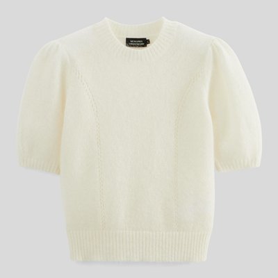 Pull contenant du mohair manches coudes MONOPRIX