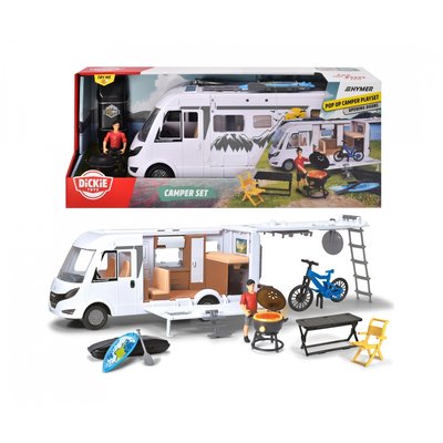 Camping-car miniature 30 cm - dépliable avec nombreux accessoires DICKIE TOYS