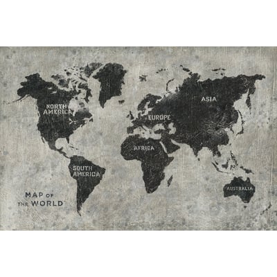 Tableau Carte du monde punky HEXOA