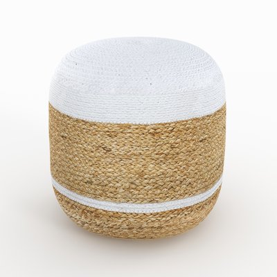 Pouf rond en jute et D40 cm - BILLY RENDEZ-VOUS DÉCO