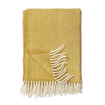 Plaid laine agneau bio  Chevron KLIPPAN