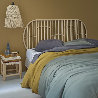 Tête de lit ovale en rotin 160 cm BOHO BERAH GETAH