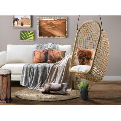 Coussin déco polyester imprimé, Nomade C DESIGN HOME TEXTILE