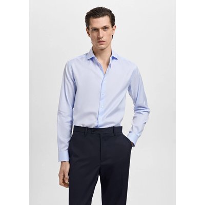 Chemise costume slim-fit twill micro-imprimé MANGO MAN