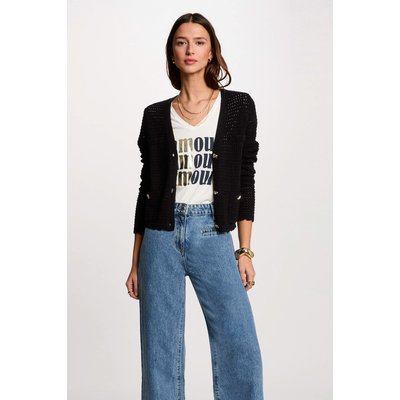 Gilet manches longues ajouré MORGAN