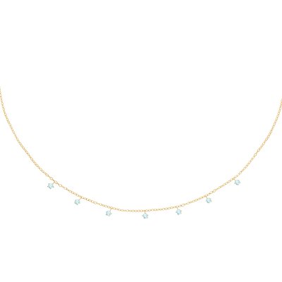 Collier en argent 925, zircons, SILVER LA PETITE STORY
