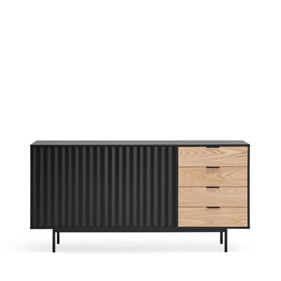 Buffet en bois 2 portes 4 tiroirs L159,2cm - SIERRA TEULAT