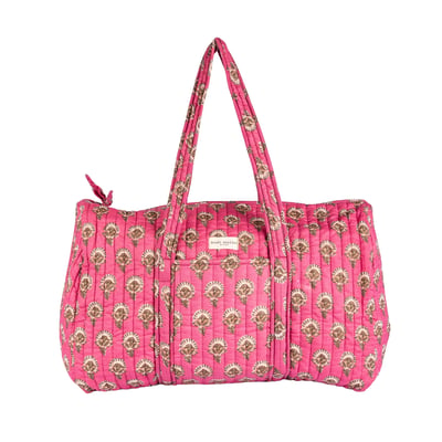 Sac weekend en coton matelassé Aarti BINDI ATELIER