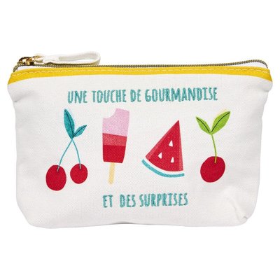 Pochette avec fermeture éclair GOURMANDISE DRAEGER PARIS