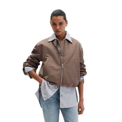 Blouson style aviateur regular cropped en polyester recyclé MARC O'POLO