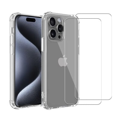 Coque iPhone 16 Pro Max antichoc + 2 vitres EVETANE