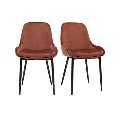 Chaises design pieds métal (lot de 2) HOLO MILIBOO
