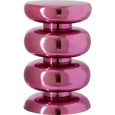 Tabouret rond brillant en métal RECOLLECTION