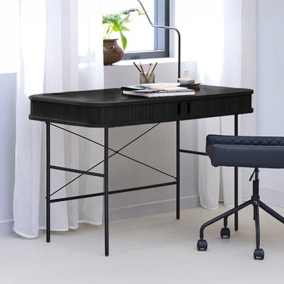 Bureau 120 cm 2 portes - Bois - ALBA MAISON AUBERTIN