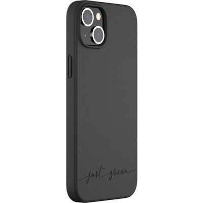Coque iPhone 14 Plus Bio noir JUST GREEN