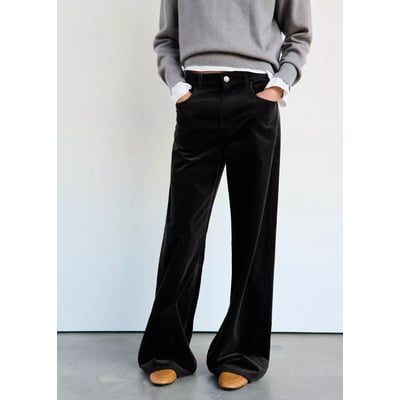 Pantalon en velours côtelé wide-leg MANGO