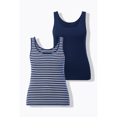 Lot de 2 débardeurs/maillots de corps en ULLA POPKEN