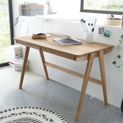Bureau 2 tiroirs en bois TERRE DE NUIT